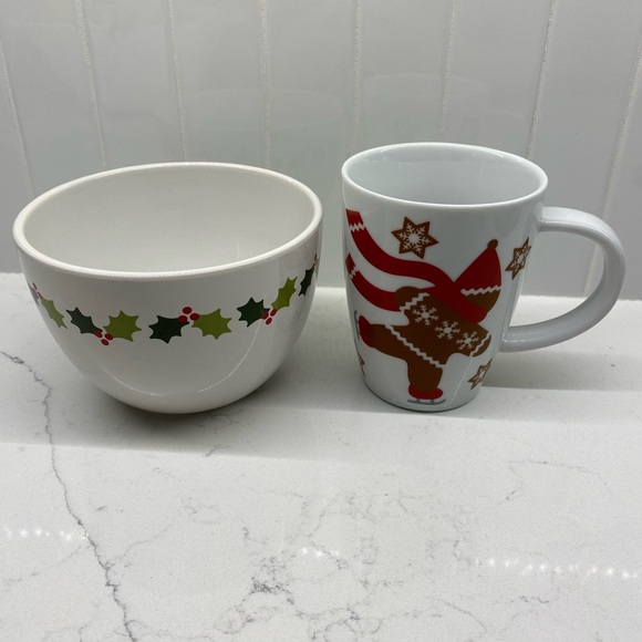 Crate & Barrel Bowl and Mug - Picture 1 of 4